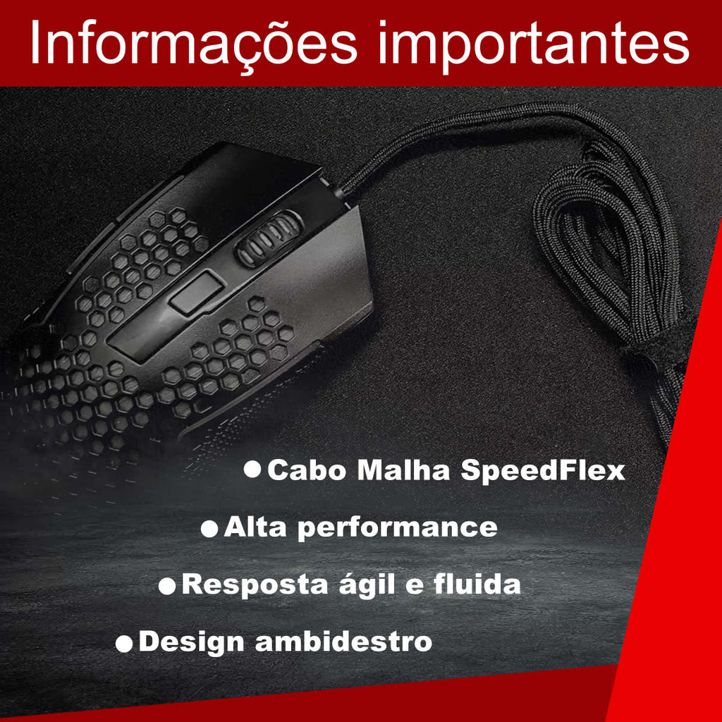 Mouse Gamer RBG Redragon Reaping plus 52000 DPI M987P-K