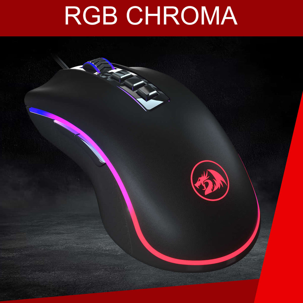 Mouse Gamer RGB Redragon King Cobra 2 V2 24.000 DPI Preto M711-FPS-1