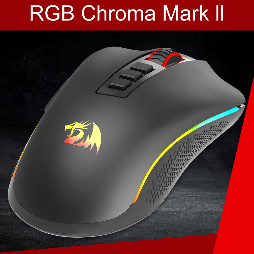 Mouse Gamer RBG Redragon Cobra Pro 16.000 DPI Preto M711-PRO