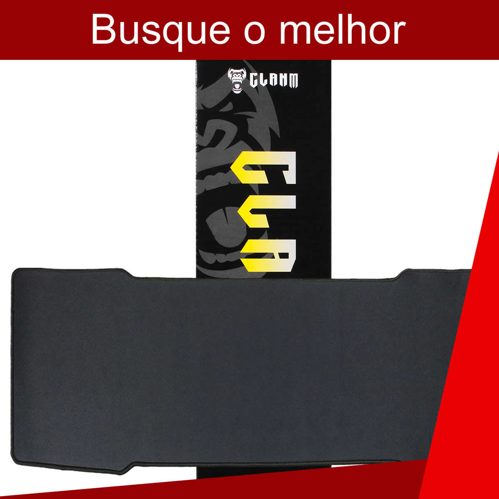 Mousepad Gamer King 90x30cm Antiderrapante Resistente a Água Borda Overlock