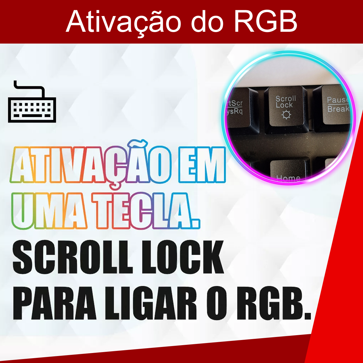 Kit Teclado E Mouse Gamer Iluminação Rgb Com Fio Usb Semi Mecânico Confortável e Design Moderno