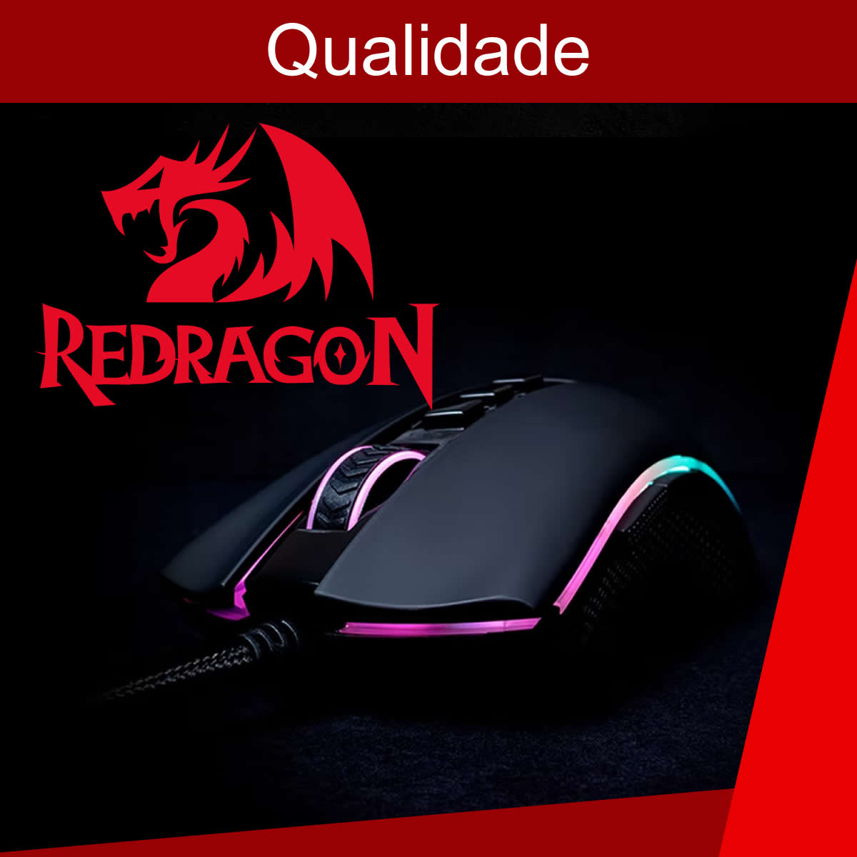 Mouse Gamer RGB Redragon King Cobra 2 V2 24.000 DPI Preto M711-FPS-1