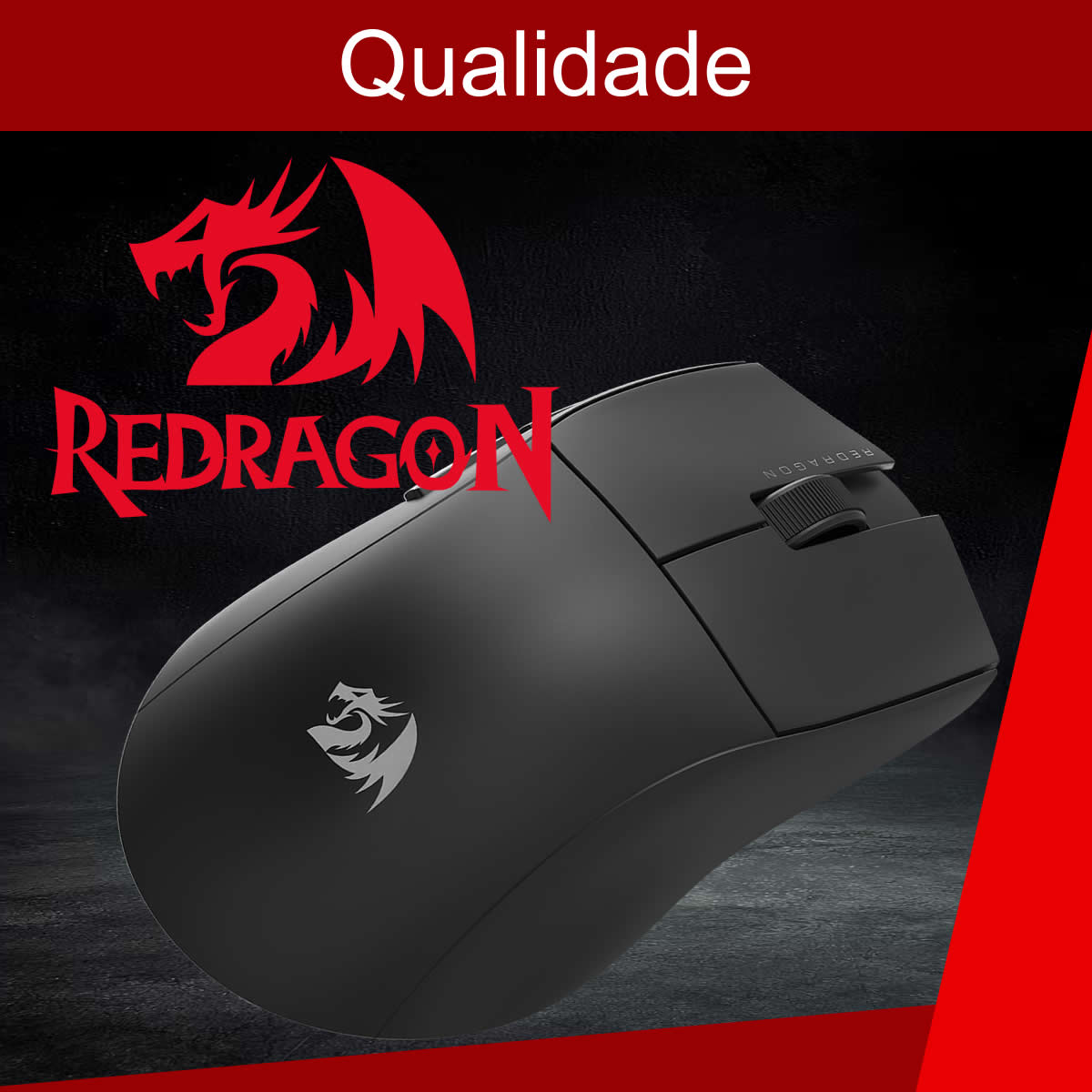 Mouse Gamer Sem Fio Redragon King Pro 4k 26.000 DPI Preto M916-PRO-4K