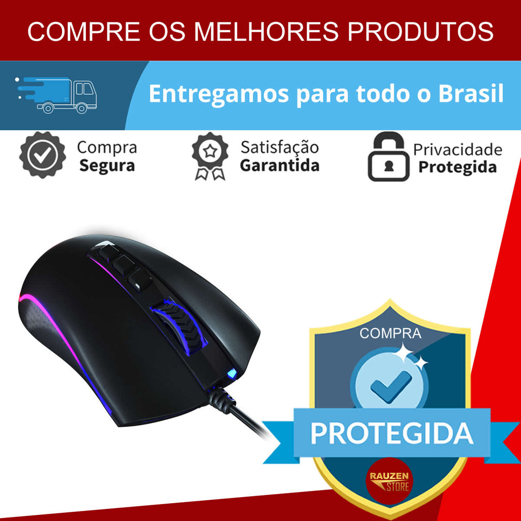 Mouse Gamer RGB Redragon King Cobra 2 V2 24.000 DPI Preto M711-FPS-1