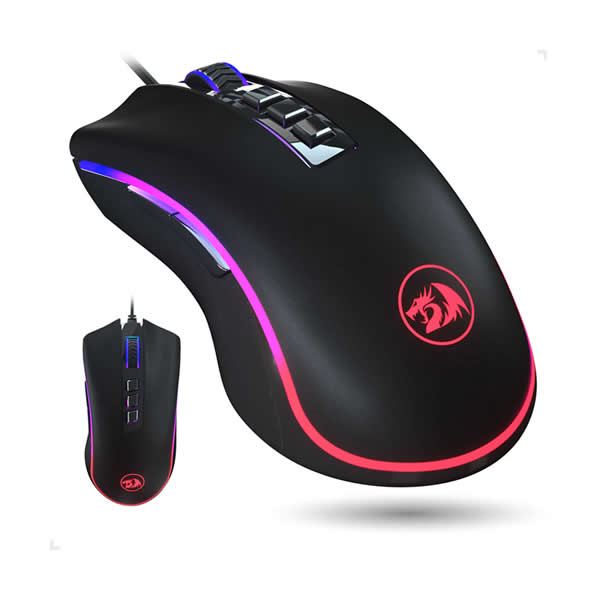 Mouse Gamer RGB Redragon King Cobra 2 V2 24.000 DPI Preto M711-FPS-1