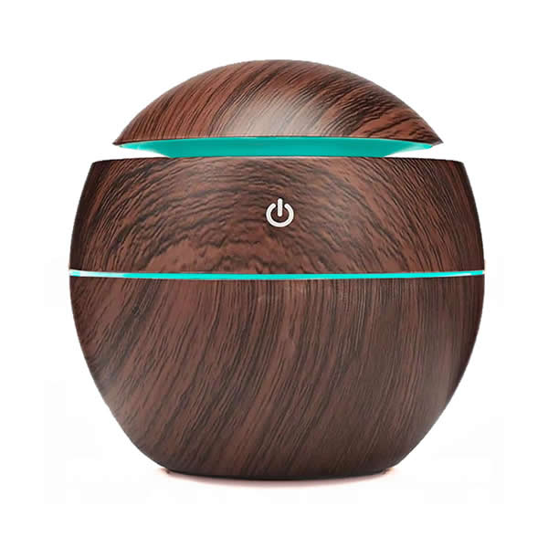 Difusor de Aroma Eletrico USB Umidificador de Ar Ultrassonico Purificador Aromatizador ate 4 horas de Uso Com Led 7 Core