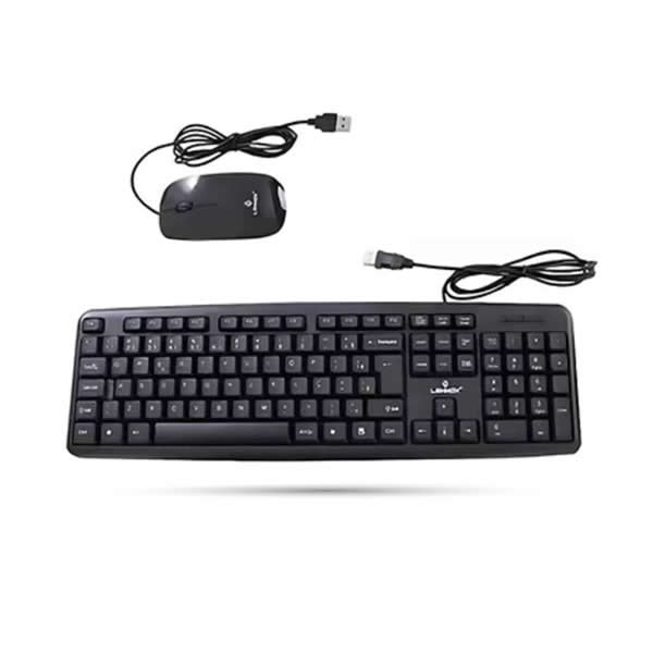 Kit Teclado E Mouse Para Computador Com Fio Usb Design Ergonomico Confort, Para Uso em Escritorios ou Jogos
